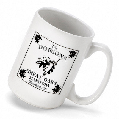 Cabin Series Coffee Mug - Whie Oak - PersonalizationPop Test Store
