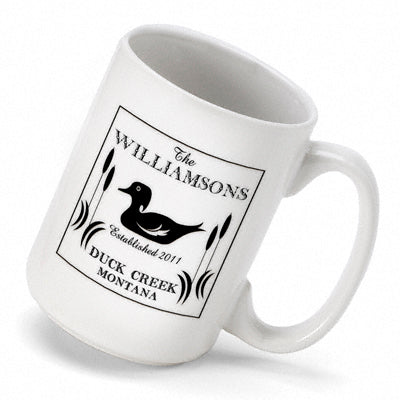 Cabin Series Coffee Mug - Wood Duck - PersonalizationPop Test Store
