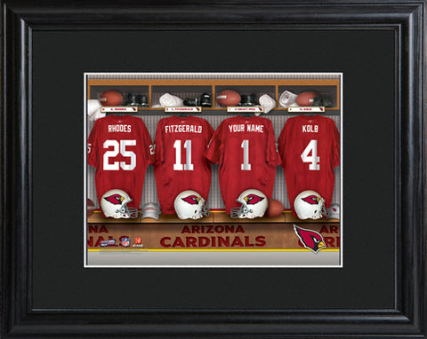 NFL Locker Print with Matted Frame - Cardinals