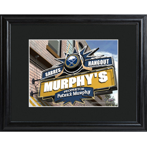 NHL Pub Print in Wood Frame - Sabres