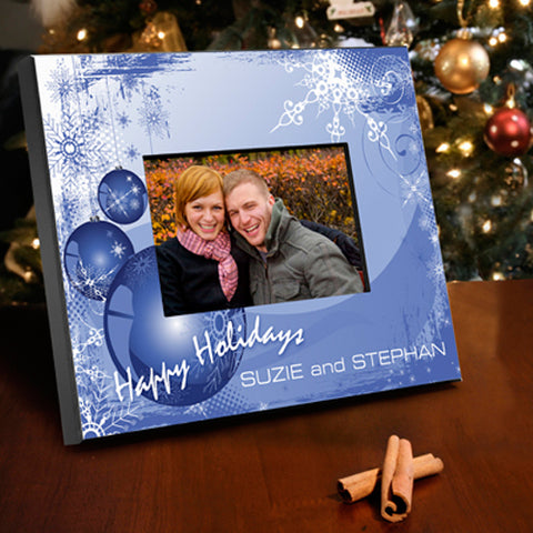 Merry Christmas Frame - Blue Christmas