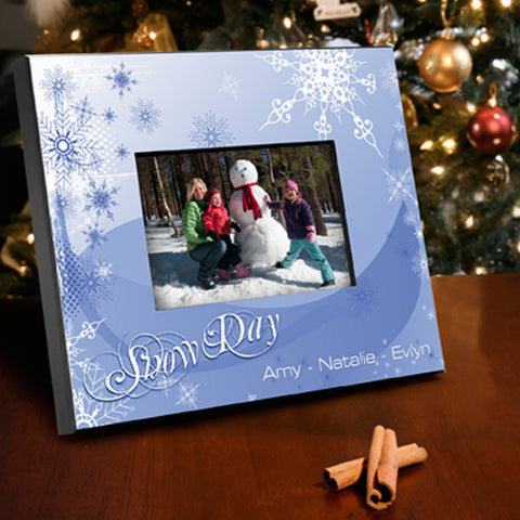 Merry Christmas Frame - Snow Day
