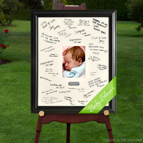 Laser Engraved Wedding Wishes Signature Frame - Baby