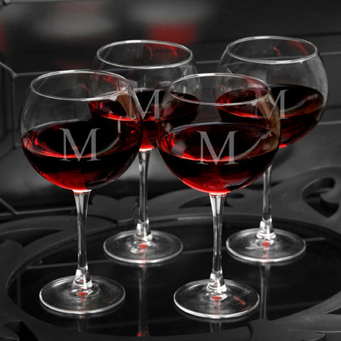 Set of 4 Red Wine Glasses