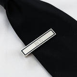 Black Border Designer Tie Clip - PersonalizationPop Test Store