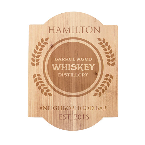Personalized Whiskey Bar Sign