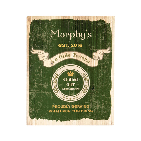 Personalized English Tavern Bar Sign - PersonalizationPop Test Store
