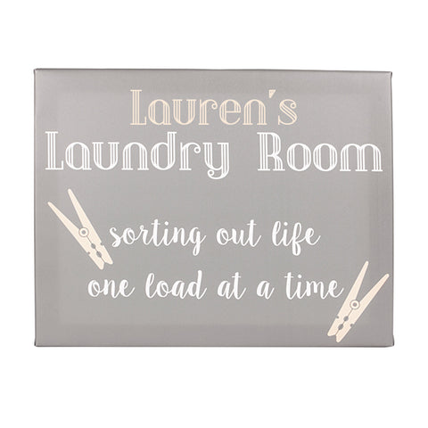 Personalized Laundry Room Canvas - PersonalizationPop Test Store