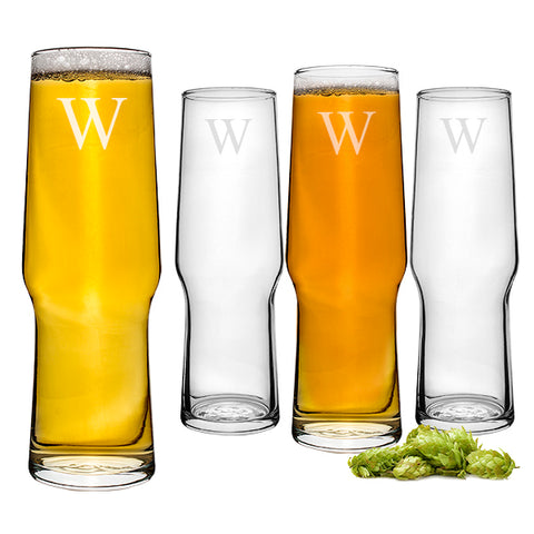Personalized Craft Beer Pilsners(Set of 4) - PersonalizationPop Test Store