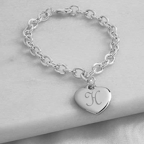 Personalized Heavy Weight Charm Bracelet - PersonalizationPop Test Store