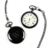 Personalized Gunmetal Finish Pocket Watch - PersonalizationPop Test Store