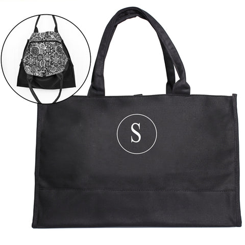 Personalized Damask Fabric Tote Bag - PersonalizationPop Test Store