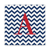 Chevron Pattern Initial Wrapped Canvas - PersonalizationPop Test Store
