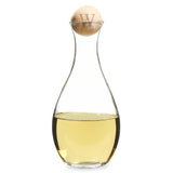 Small Personalized Wine Decanter with Birch Wood Stopper - PersonalizationPop Test Store