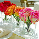 Single Glass Vase Wedding Centerpiece