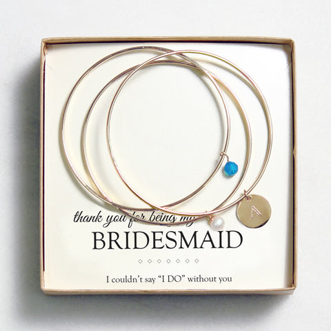 Gold w/ Clear Crystal & Pearl Bangle Bracelets