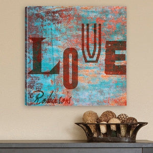 Graffiti Style Love Canvas Print