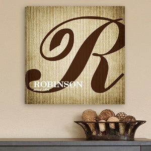 Calligraphy Monogram Canvas - PersonalizationPop Test Store