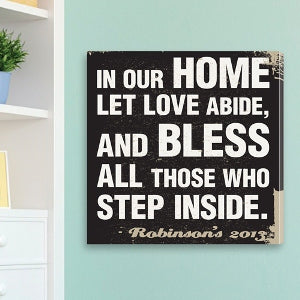 Antique Style Personalized Prayer Canvas Print - PersonalizationPop Test Store
