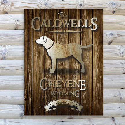Rustic Wood Cabin Canvas Print - Lab