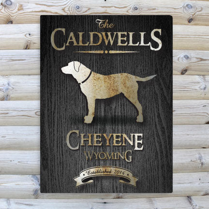 Black Wood-Grain Cabin Canvas Print - Lab - PersonalizationPop Test Store
