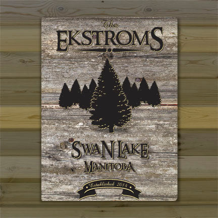 Weathered Wood Cabin Canvas Print - Spruce