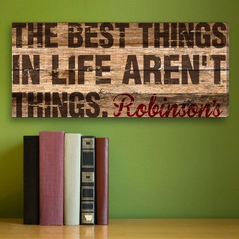 Best Thing In Life Personalized Canvas Print - PersonalizationPop Test Store