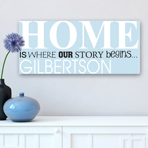 Where Our Story Begins Canvas Print