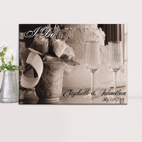 Couples Canvas Prints - I DO