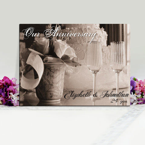 Couples Canvas Prints - Our Anniversary