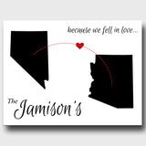 Because We Fell in Love Canvas - PersonalizationPop Test Store