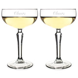 Personalized Champagne Coupe Toasting Flutes - PersonalizationPop Test Store