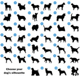Circle of Love Silhouette Small Dog Bowl - PersonalizationPop Test Store