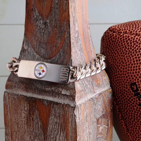 Personalized NFL Fan Favorite Bracelet - Pittsburgh Steelers
