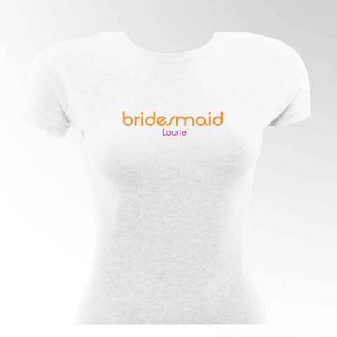 Orange Crush Bridesmaid TShirt