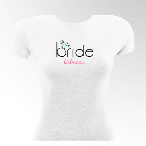 Bling Bride TShirt - PersonalizationPop Test Store