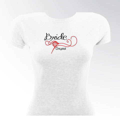 Black Tie Bride TShirt - PersonalizationPop Test Store