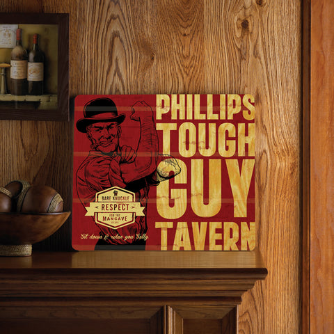 Wood Tavern and Bar Sign - Tough Guy