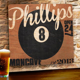 Wood Tavern and Bar Sign - 8-Ball