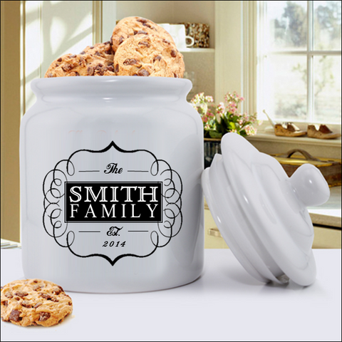 Cookie Jar -  Family Designs - Classic Blue