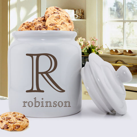 Cookie Jar -  Family Designs - Family Initial