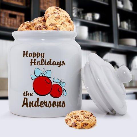 Holiday Cookie Jar Designs - X-mas Bulbs