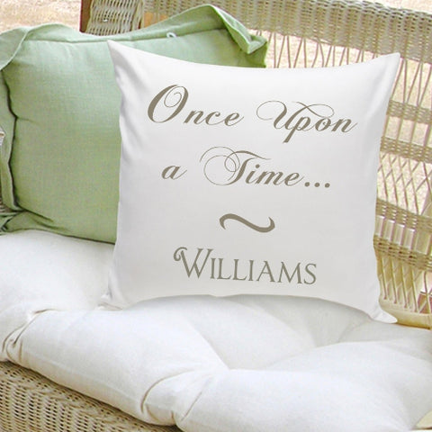 16x16 Throw Pillow Family - Once Upon a Time - PersonalizationPop Test Store
