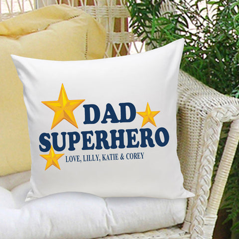16x16 Throw Pillow Family - Super Hero - PersonalizationPop Test Store