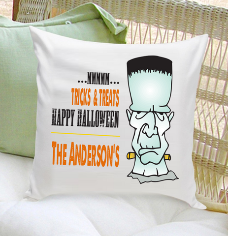 16x16 Family Name Throw Pillows - Frankenstein - PersonalizationPop Test Store