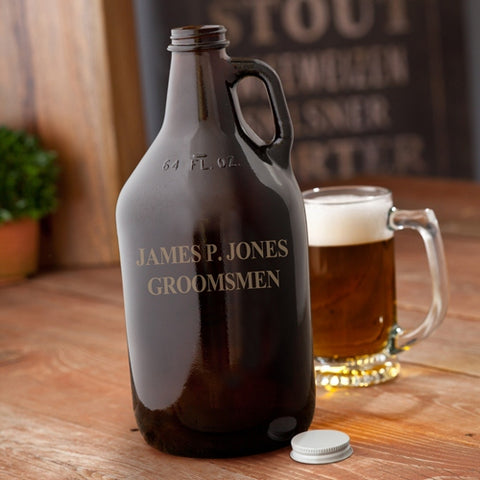 Amber Beer Growler - PersonalizationPop Test Store