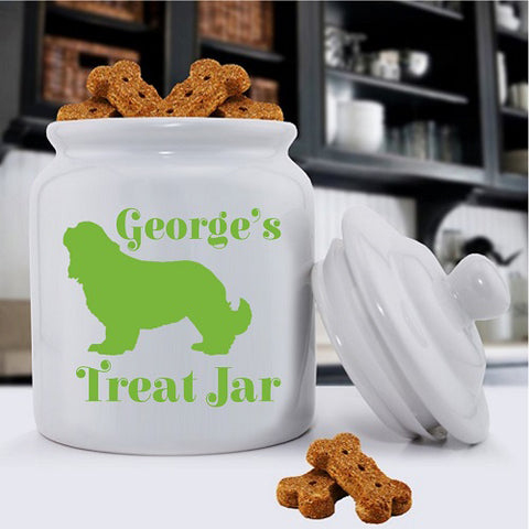 Personalized Classic Silhouette Dog Treat Jar - PersonalizationPop Test Store