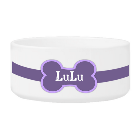 Colorful Classic Large Dog Bowls - Colorful Bones