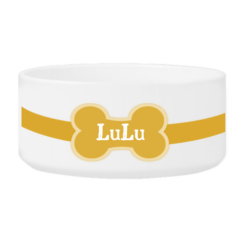 Colorful Classic Small Dog Bowls - Colorful Bones
