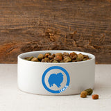Circle of Love Silhouette Small Dog Bowl - PersonalizationPop Test Store